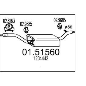 Mittelschalldämpfer 01.51560