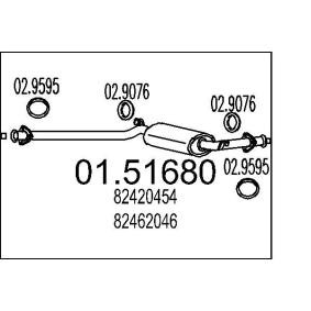 Mittelschalldämpfer 01.51680