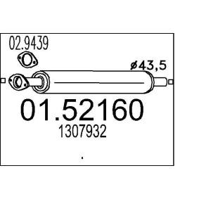 Mittelschalldämpfer 01.52160