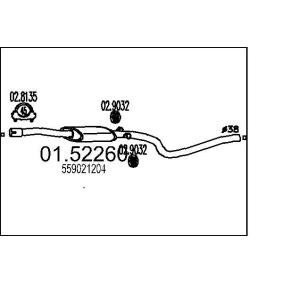 Mittelschalldämpfer 01.52260