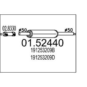 Mittelschalldämpfer von MTS 01.52440