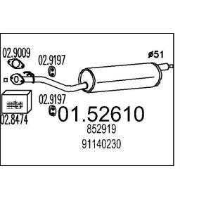 Mittelschalldämpfer 01.52610