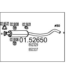 Mittelschalldämpfer 01.52650