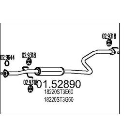 Mittelschalldämpfer 01.52890