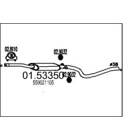 Mittelschalldämpfer 01.53350