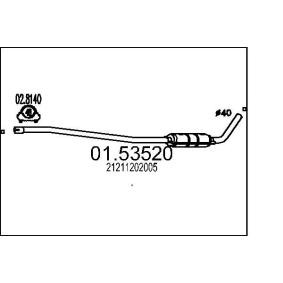 Mittelschalldämpfer von MTS 01.53520