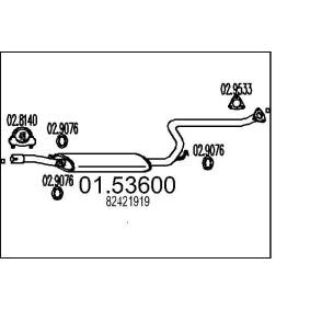 Mittelschalldämpfer 01.53600