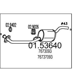 Mittelschalldämpfer 01.53640 für AUTOBIANCHI
