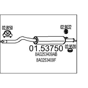 Mittelschalldämpfer 01.53750