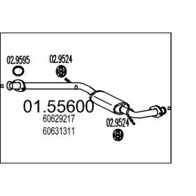 Mittelschalldämpfer 01.55600