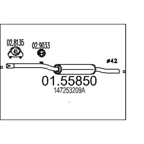 Mittelschalldämpfer 01.55850