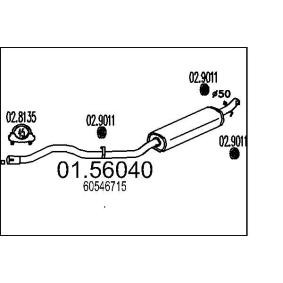 Mittelschalldämpfer 01.56040