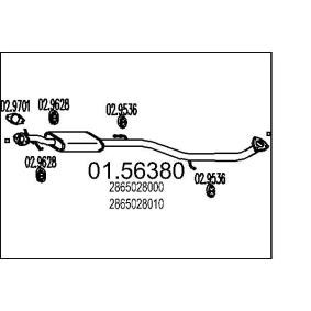 Mittelschalldämpfer 01.56380