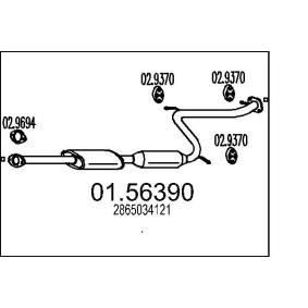 Mittelschalldämpfer 01.56390
