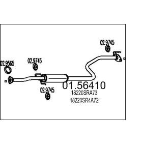 Mittelschalldämpfer 01.56410