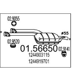 Mittelschalldämpfer 01.56650