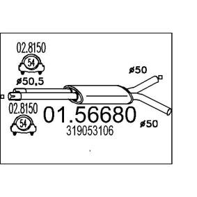 Mittelschalldämpfer 01.56680