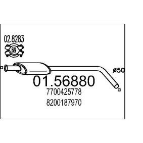 Mittelschalldämpfer 01.56880 von MTS günstig für 40,15 € online kaufen