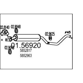 Mittelschalldämpfer 01.56920