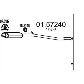PEUGEOT Mittelschalldämpfer von MTS