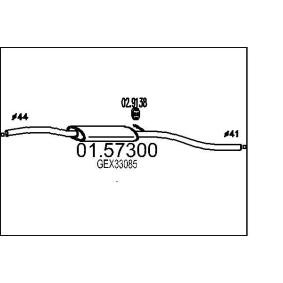 Mittelschalldämpfer 01.57300