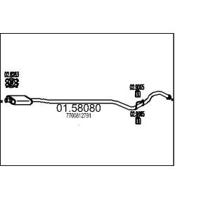 Mittelschalldämpfer 01.58080 RENAULT EXPRESS von MTS