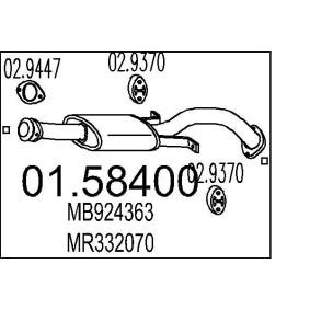 Mittelschalldämpfer 01.58400