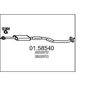 Mittelschalldämpfer 01.58540