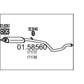 Mittelschalldämpfer 01.58560
