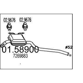 Mittelschalldämpfer 01.58900