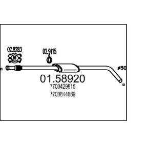 Mittelschalldämpfer 01.58920 von MTS günstig für 61,84 € online kaufen