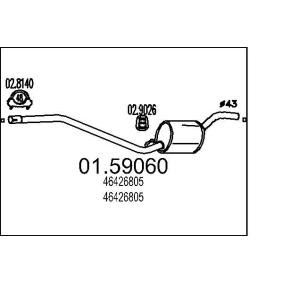 Mittelschalldämpfer 01.59060
