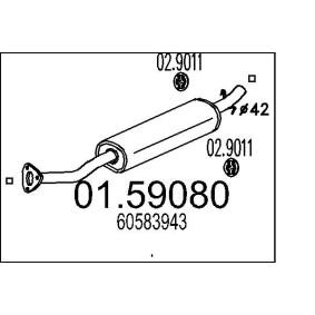 Mittelschalldämpfer 01.59080