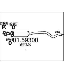 Mittelschalldämpfer 01.59300