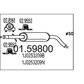 Mittelschalldämpfer 01.59800