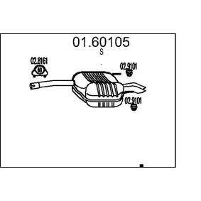 Endschalldämpfer 01.60105 von MTS günstig für 944,58 € online kaufen