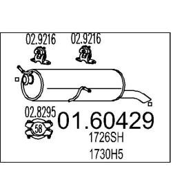 Endschalldämpfer 01.60429 von MTS günstig für 61,67 € online kaufen