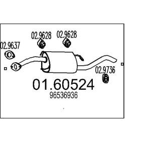 Endschalldämpfer 01.60524 DAEWOO KALOS von MTS