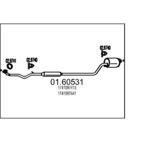 Endschalldämpfer 01.60531 DAIHATSU von MTS
