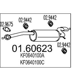 Endschalldämpfer 01.60623 MAZDA XEDOS von MTS