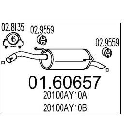 Endschalldämpfer 01.60657 von MTS günstig für 53,49 € online kaufen