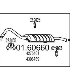 Endschalldämpfer 01.60660 FIAT 124 von MTS