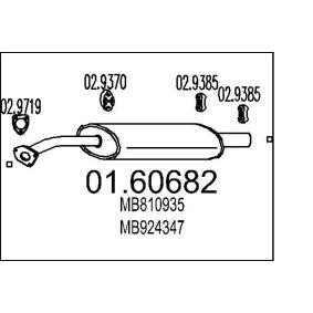 Endschalldämpfer von MTS für Lancer V Limousine (CB_A, CD_A, CE_A) günstig online kaufen