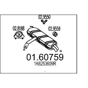 Endschalldämpfer von MTS 01.60759