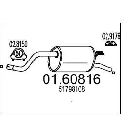 Endschalldämpfer 01.60816 von MTS günstig für 66,15 € online kaufen