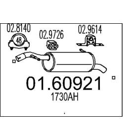 Endschalldämpfer 01.60921 von MTS günstig für 53,15 € online kaufen
