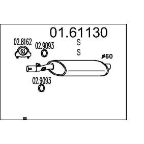 Endschalldämpfer 01.61130 von MTS günstig für 65,00 € online kaufen