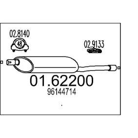 Endschalldämpfer 01.62200 DAEWOO ESPERO von MTS
