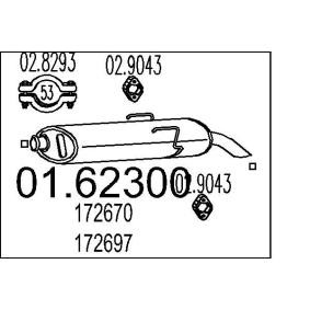 Endschalldämpfer 01.62300 von MTS günstig für 74,26 € online kaufen