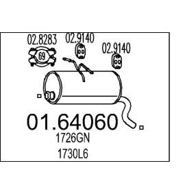Endschalldämpfer 01.64060 von MTS günstig für 52,94 € online kaufen